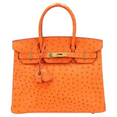 Hermès Birkin Bag - Lime Green Ostrich Leather 35cm at 1stDibs