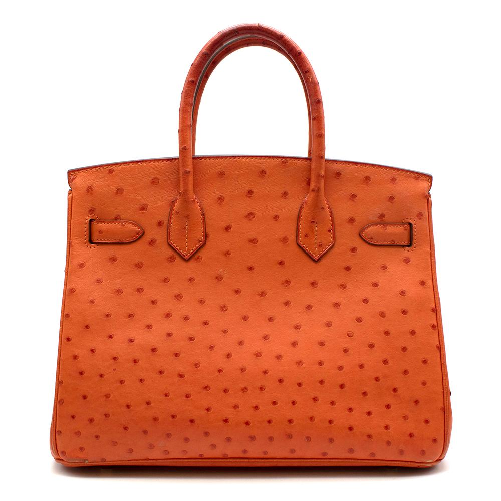 hermes orange ostrich birkin