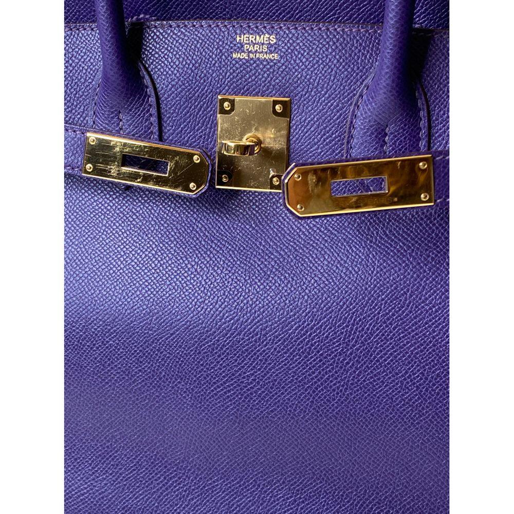 Hermès Birkin 30 Purple Epson Leather Gold hardware bag 4