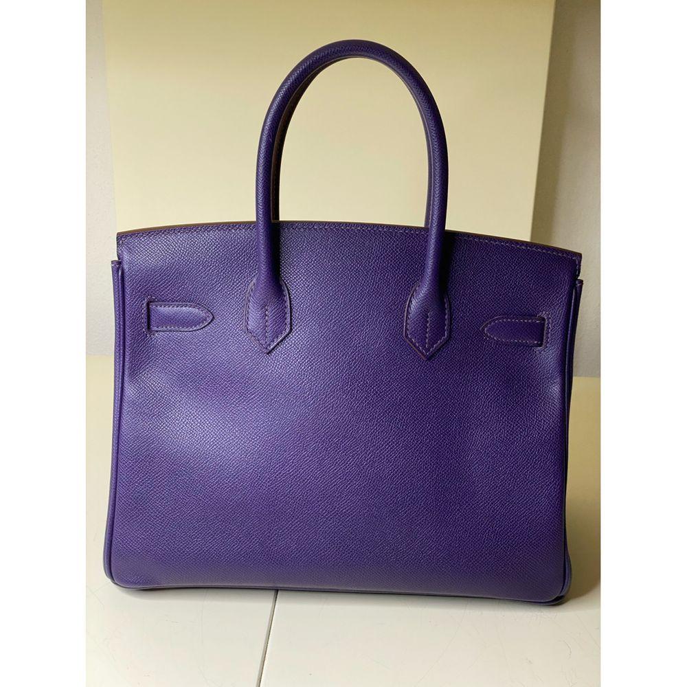 Hermès Birkin 30 Purple Epson Leather Gold hardware bag 5