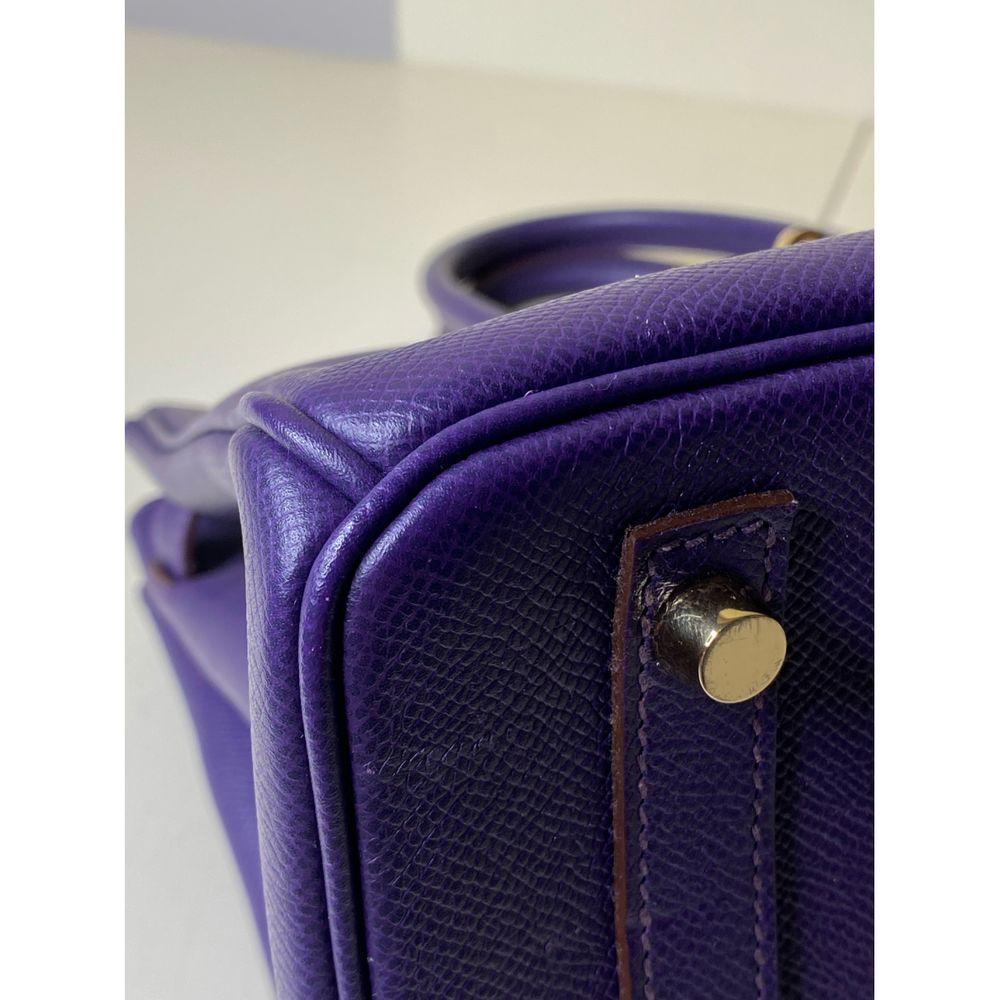 Hermès Birkin 30 Purple Epson Leather Gold hardware bag In Excellent Condition In Capri, IT