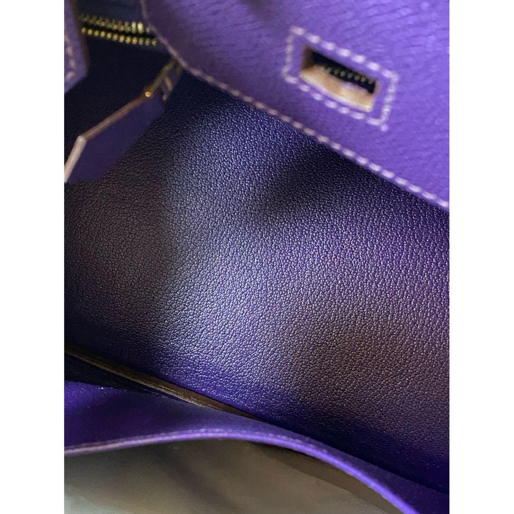 Women's or Men's Hermès Birkin 30 Purple Epson Leather Gold hardware bag