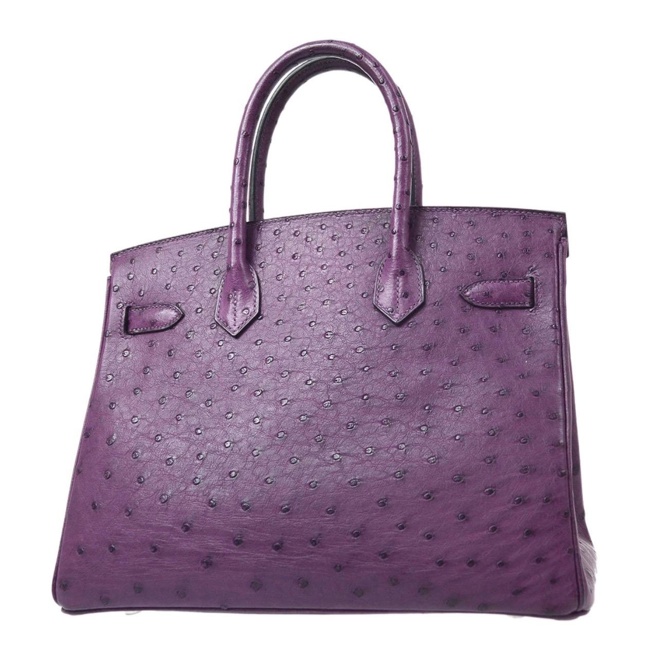 hermes purple bag