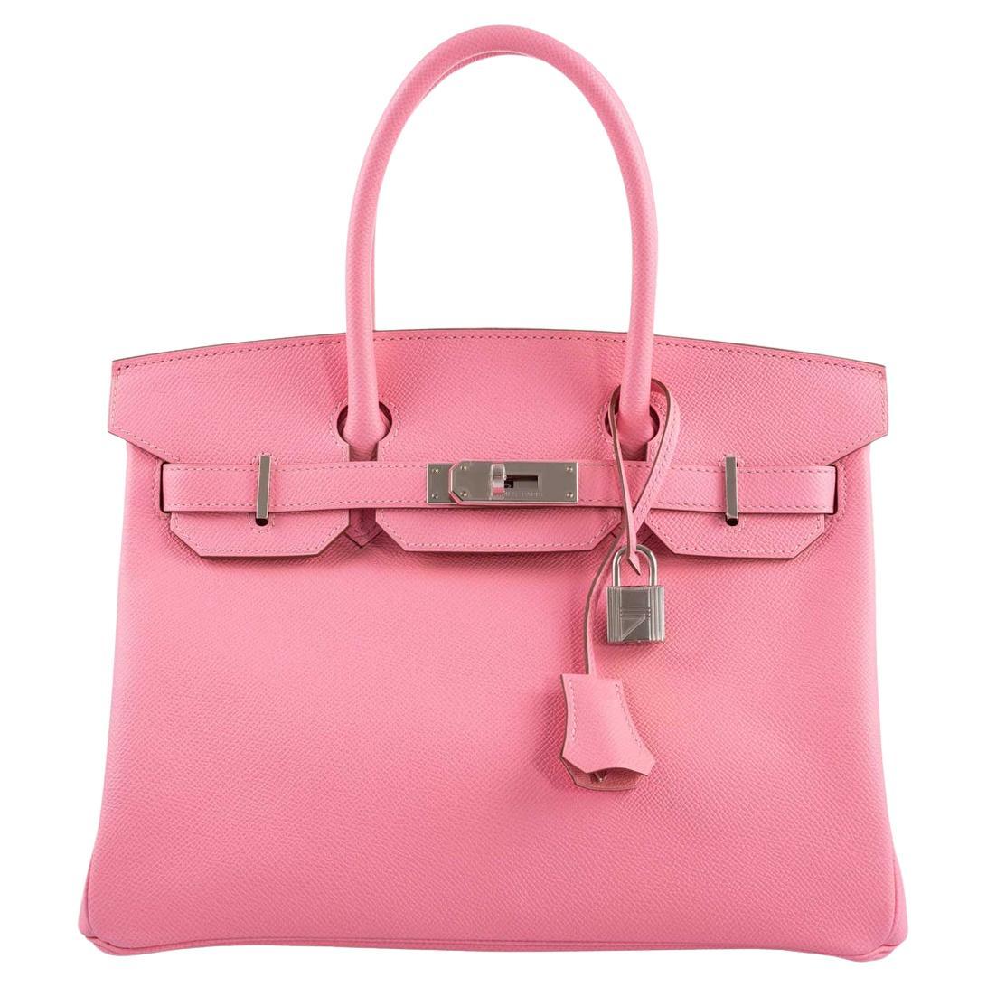 Hermès Birkin 30 Rose Confetti Epsom Palladium Hardware Bag For Sale at ...