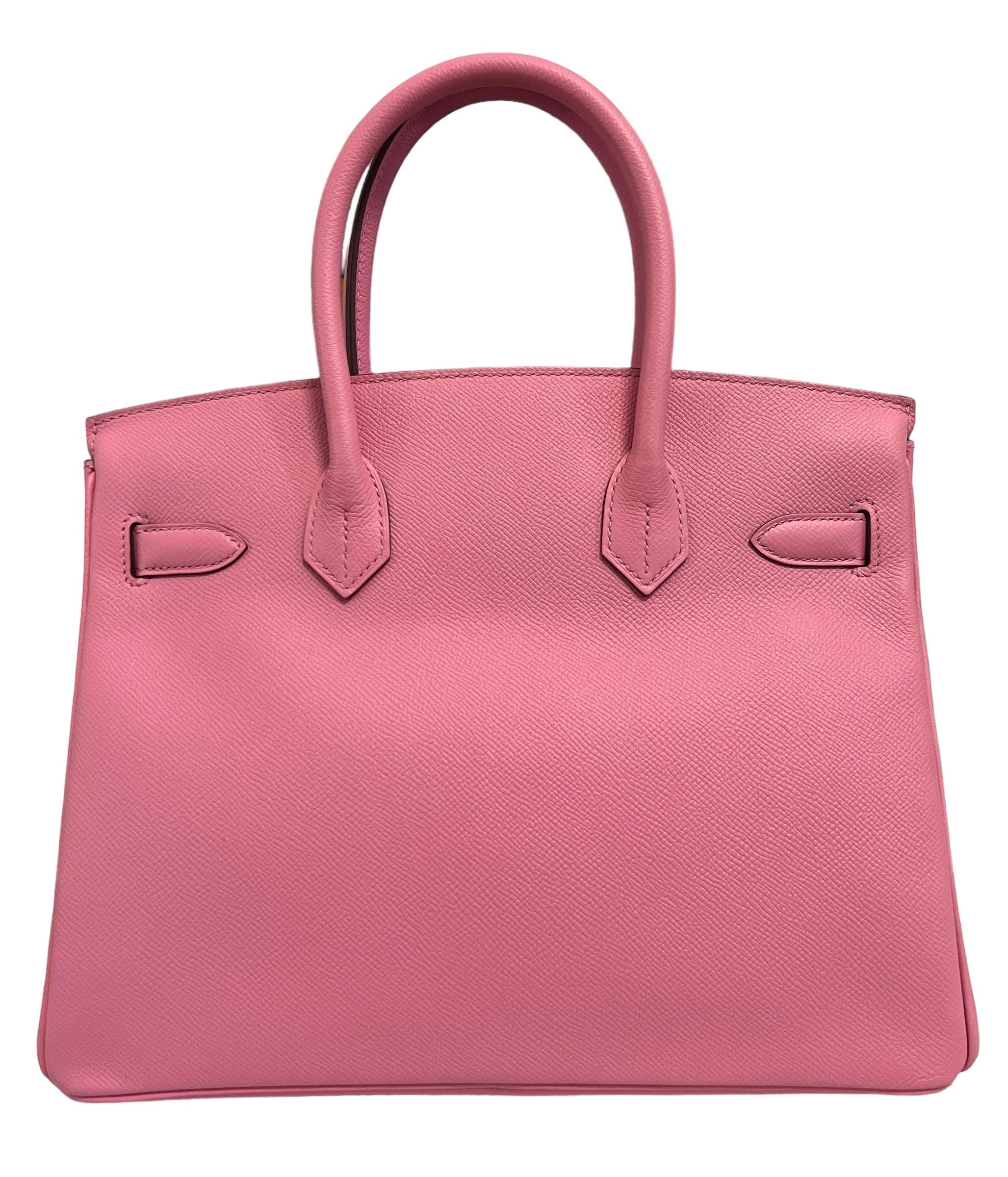 Women's or Men's Hermes Birkin 30 Rose Confetti Pink Epsom Leather Gold Hardware