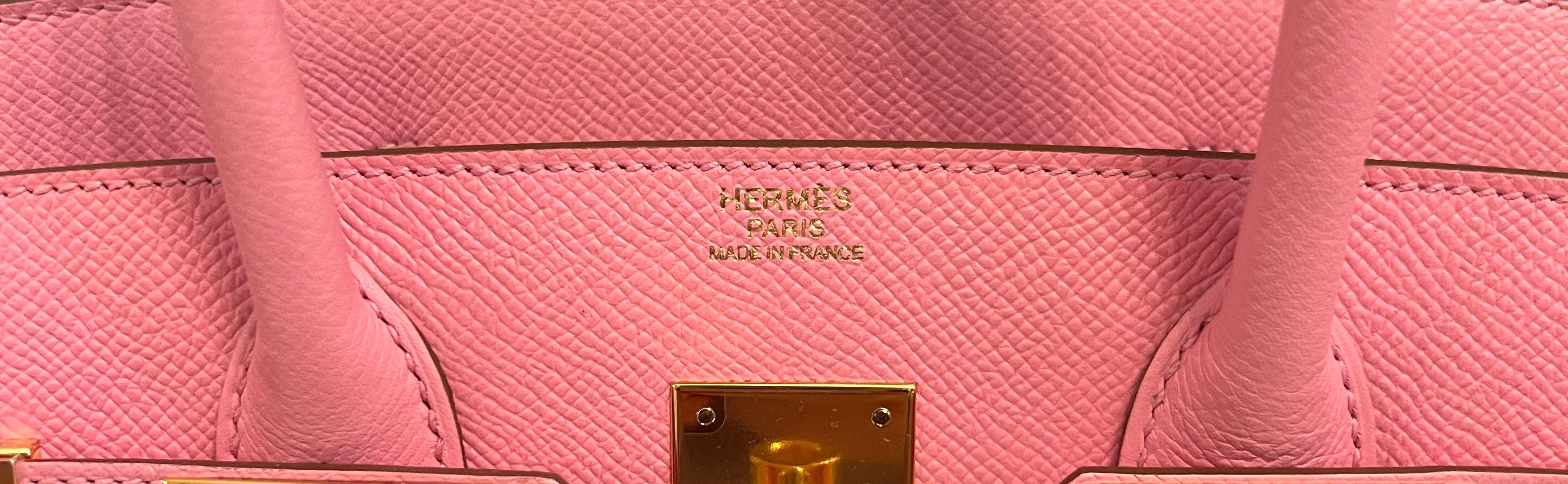 Hermes Birkin 30 Rose Confetti Pink Epsom Leather Gold Hardware 2