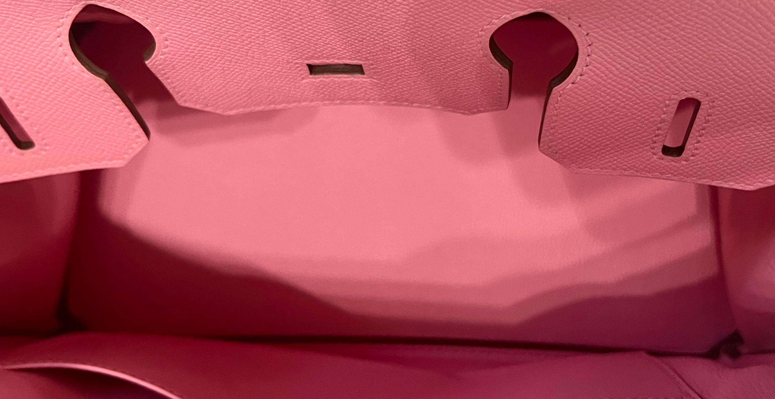 Hermes Birkin 30 Rose Confetti Pink Epsom Leather Gold Hardware 5