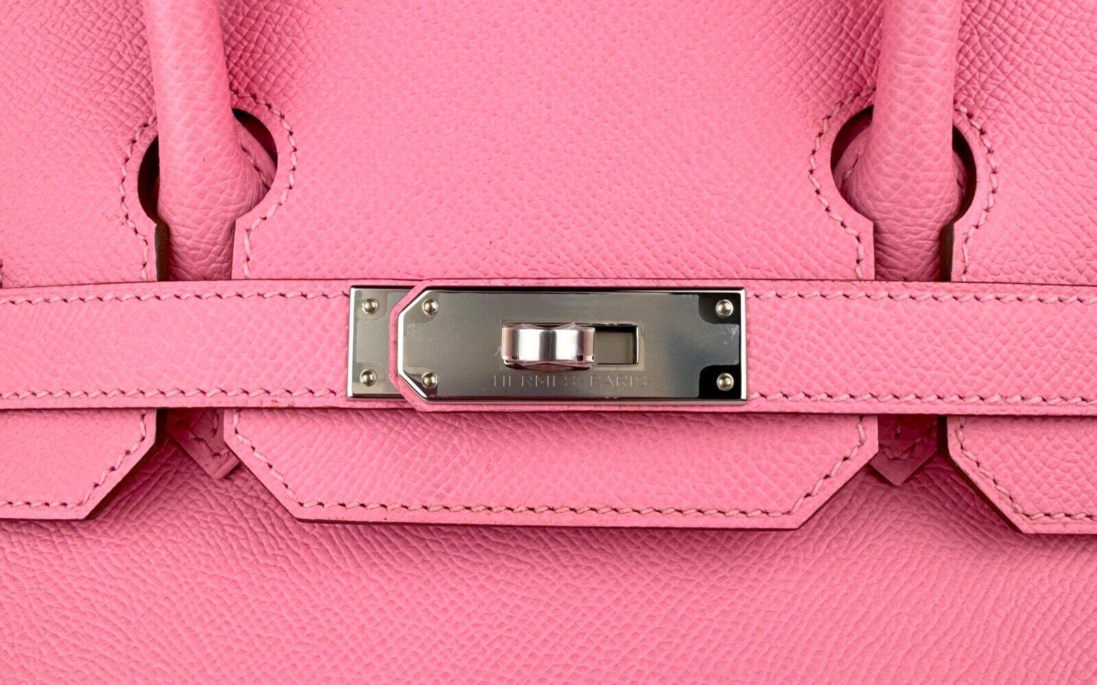 Women's or Men's Hermes Birkin 30 Rose Confetti Pink Epsom Leather Palladium Hardware