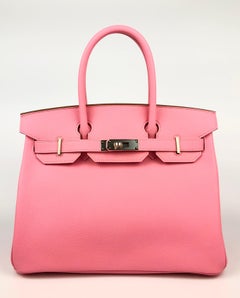 Hermes Birkin 30 Rose Confetti Pink Epsom Palladium Hardware NEW