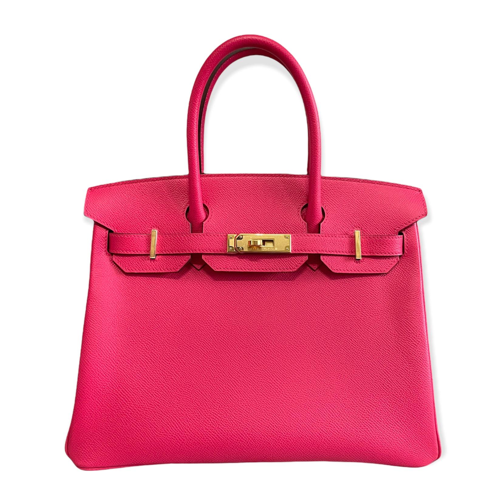 Stunning As New Hermes Birkin 30 Rose Extreme Pink Epsom Gold Hardware. As New with Plastic on all Hardware and Feet, Excellent corners and Structure. D Stamp 2019.

Shop with confidence from Lux Addicts. Authenticity Guaranteed!
