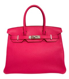 Hermes Birkin 30 Rose Extreme Pink Palladium Hardware