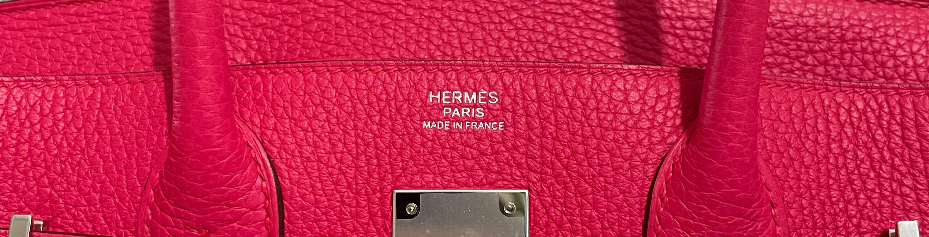 Women's or Men's Hermes Birkin 30 Rose Extreme Pink Palladium Hardware
