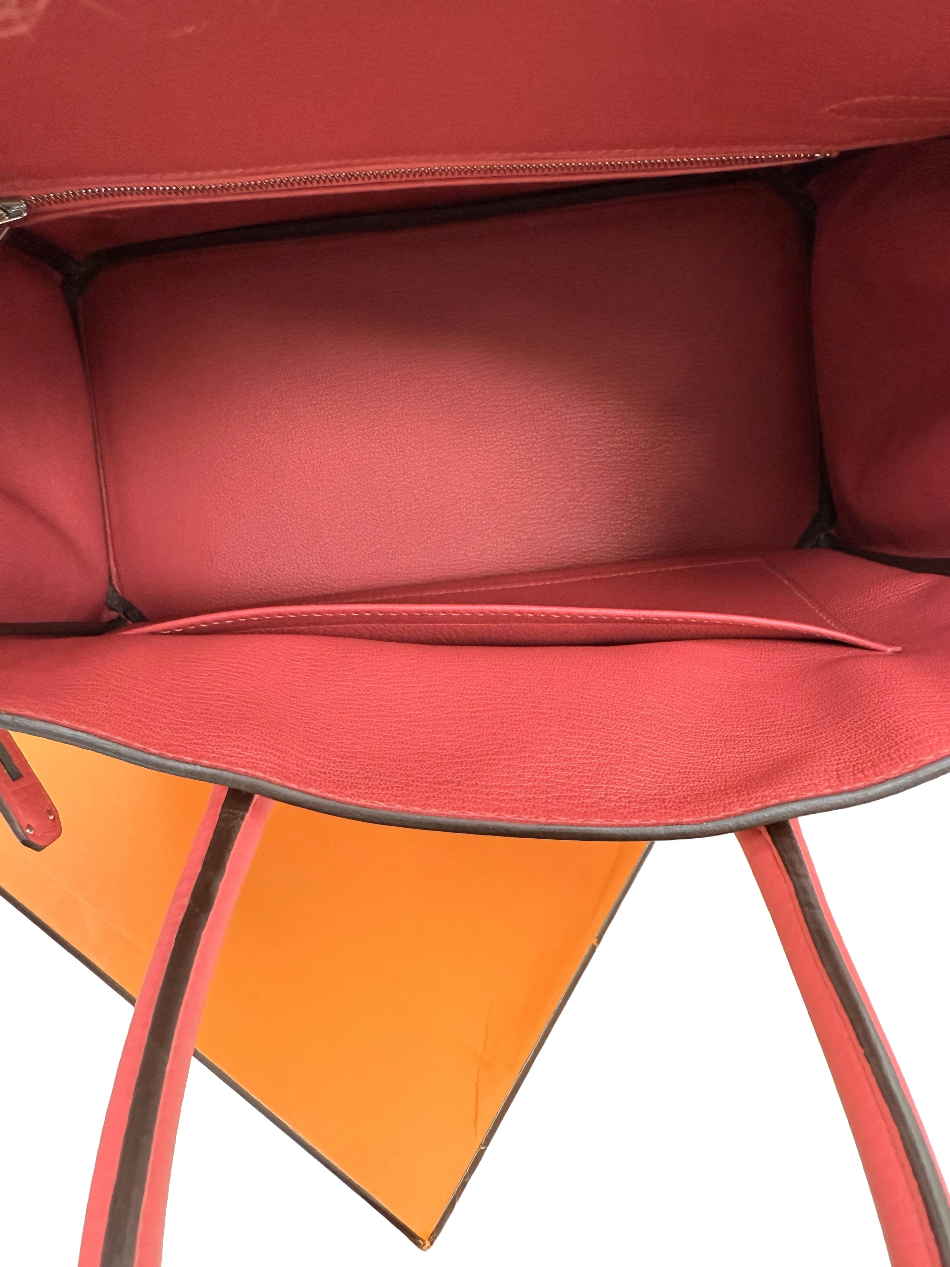 Hermes Birkin 30 Rose Extreme Togo Pelle Con Hardware Palladium Borsetta in vendita 13