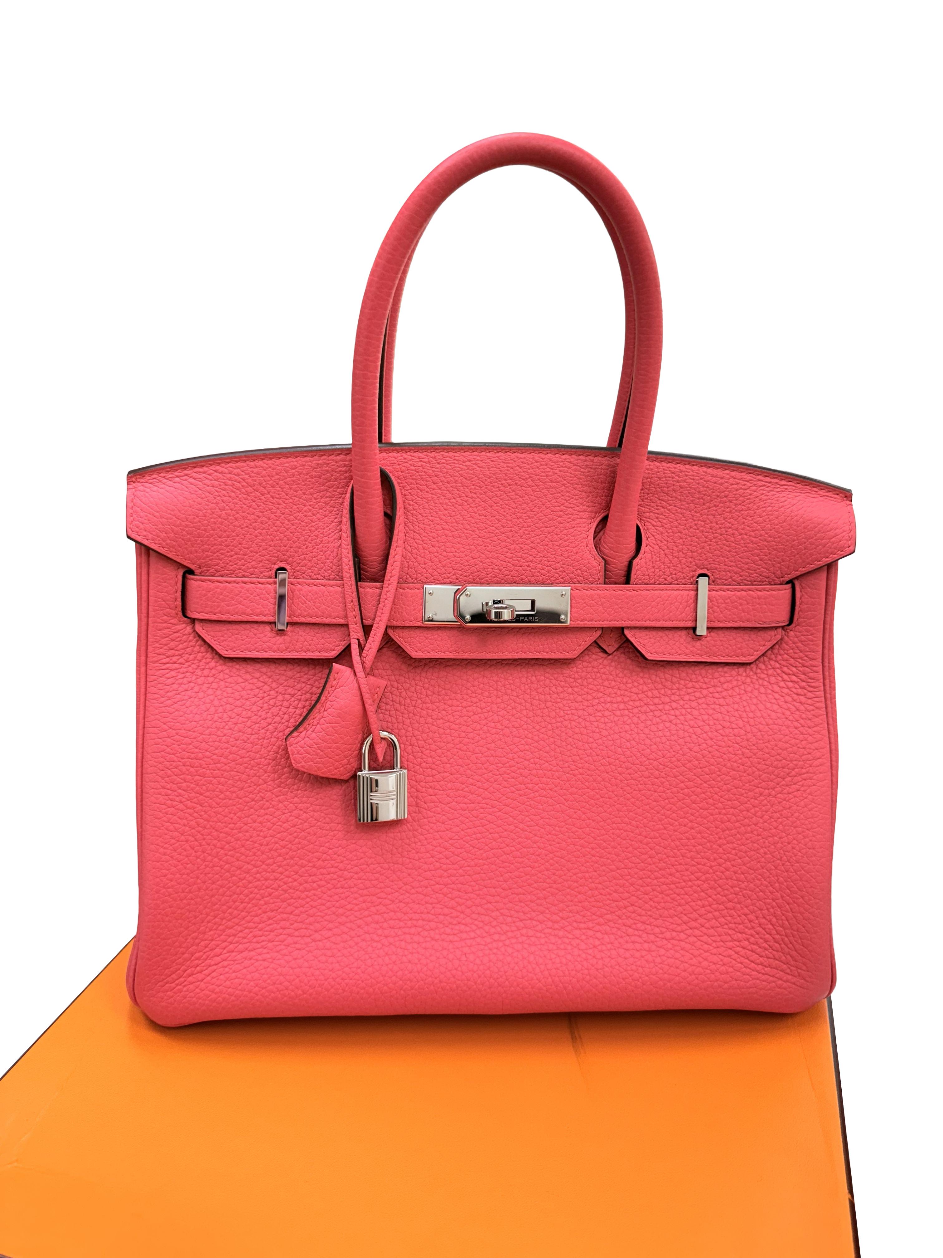 Hermes Birkin 30 Rose Extreme Togo Pelle Con Hardware Palladium Borsetta In condizioni ottime in vendita a Aventura, FL