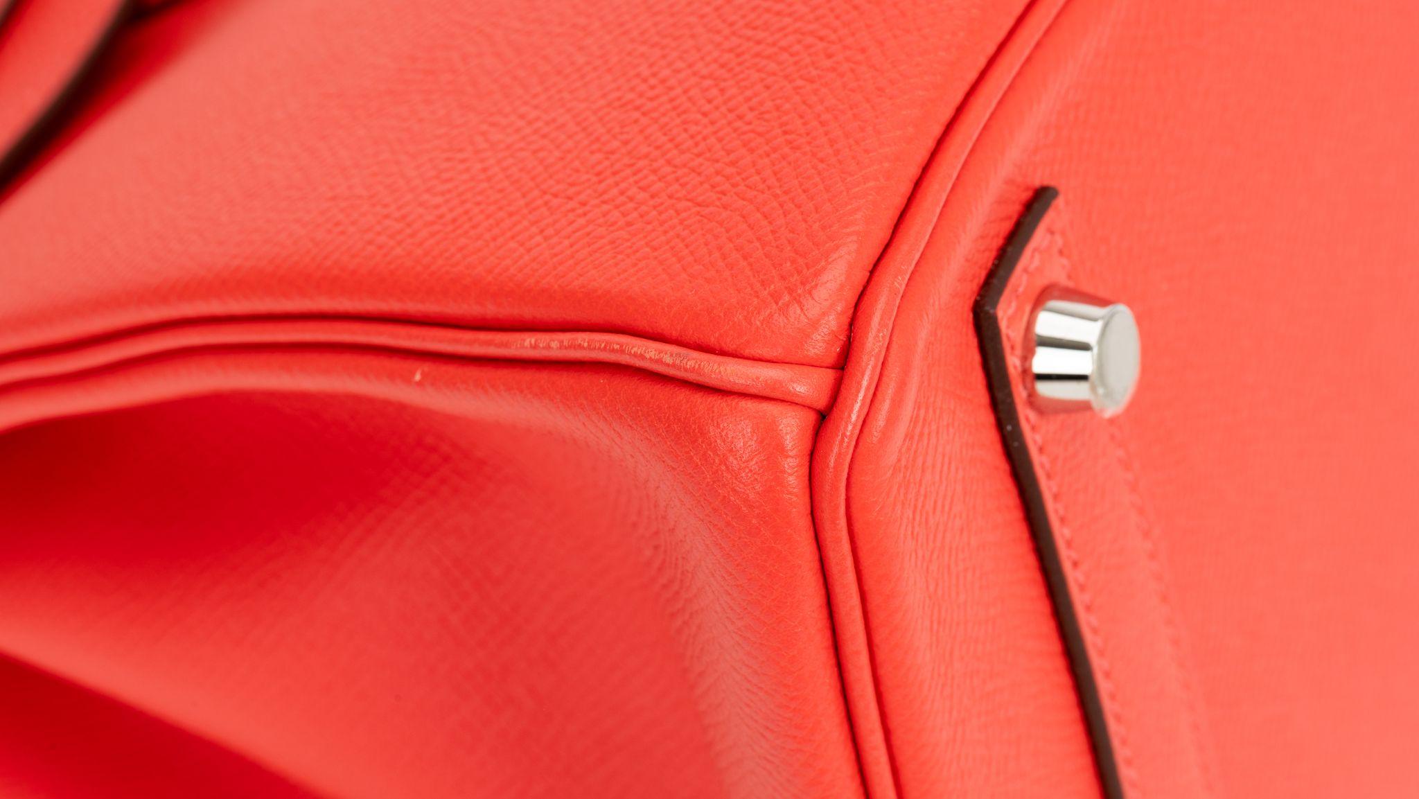 Hermes Birkin 30  Rose Jaipur Epsom Bag For Sale 9