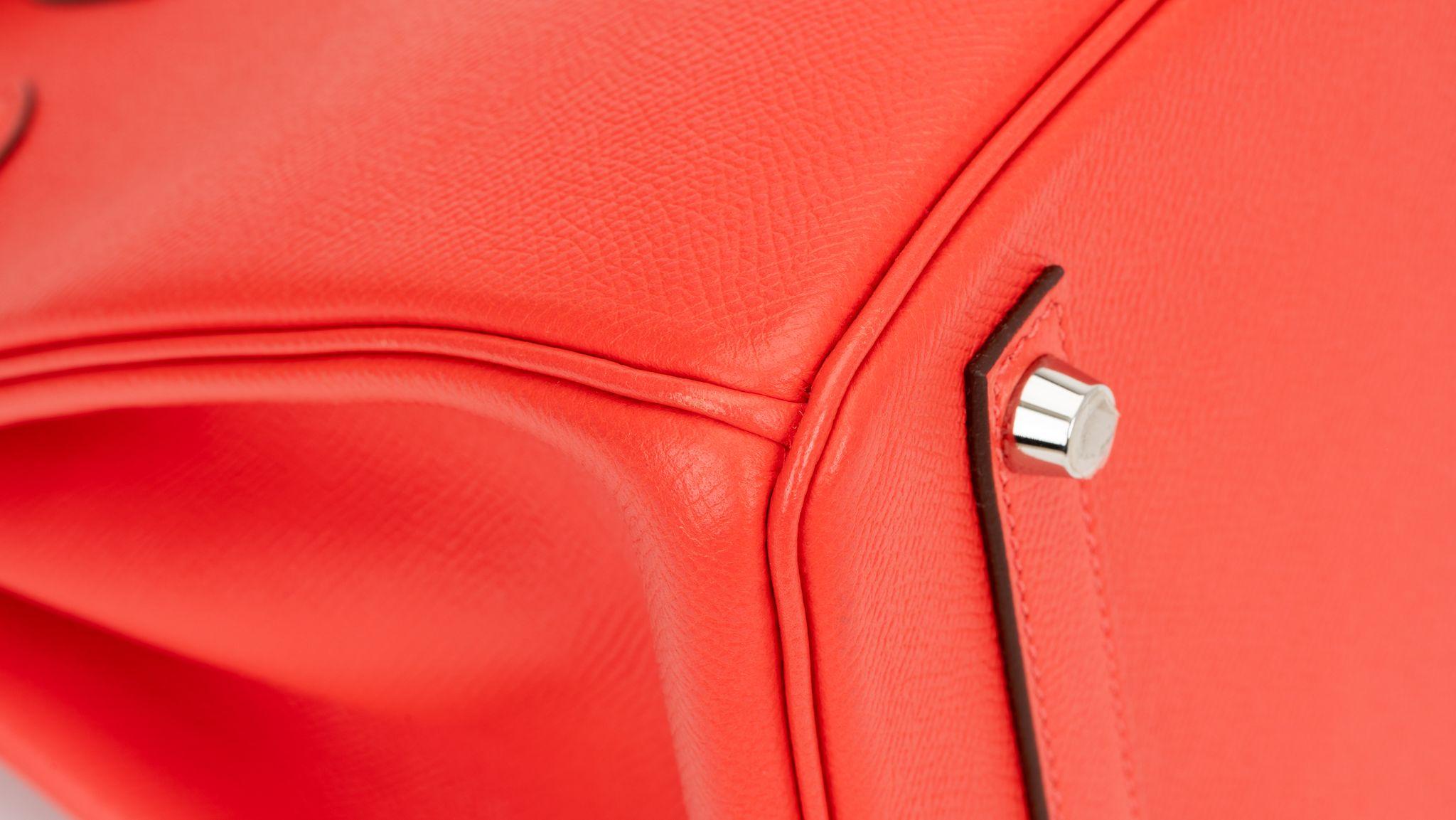 Hermes Birkin 30  Rose Jaipur Epsom Bag For Sale 10