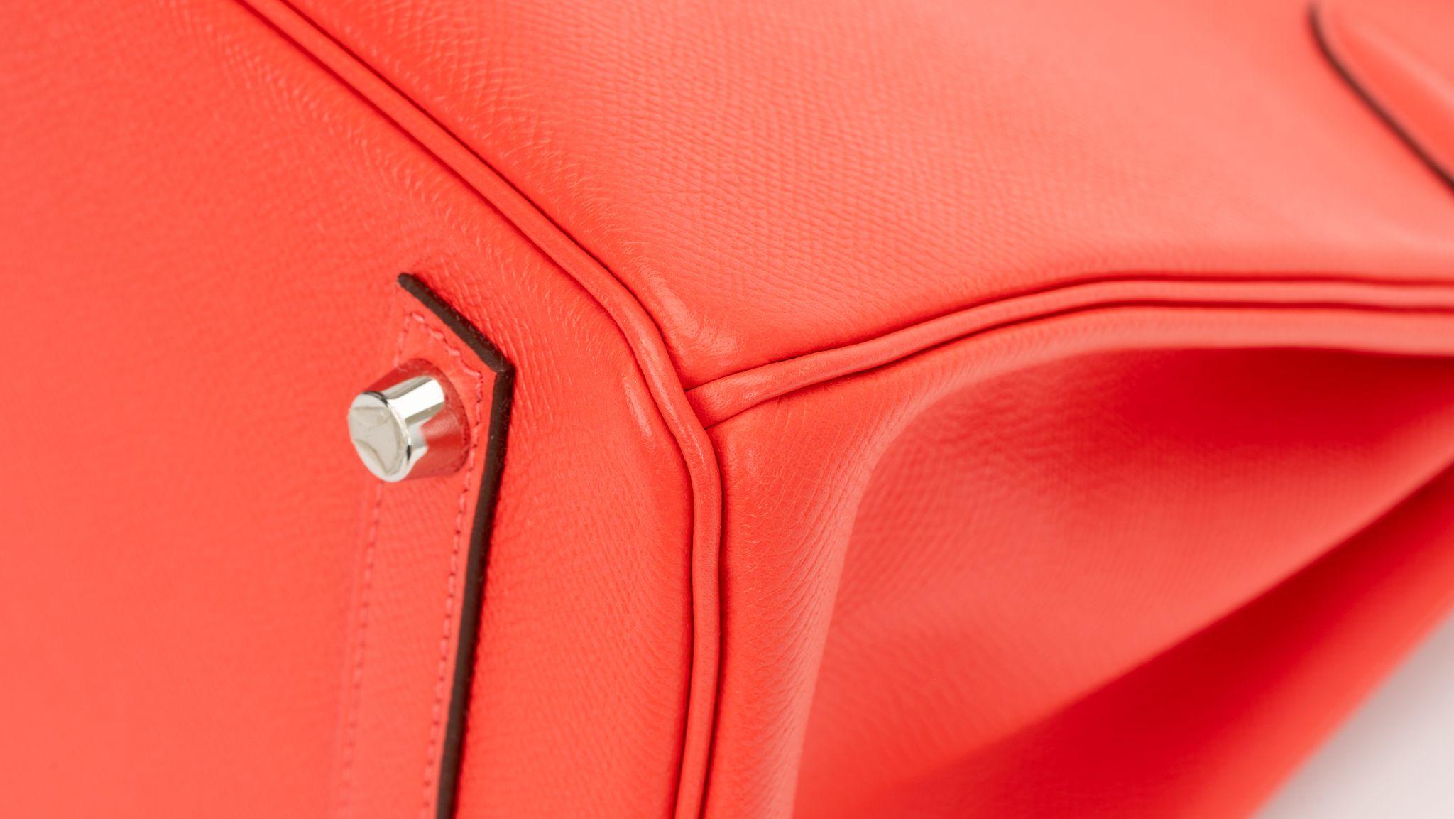 Hermes Birkin 30  Rose Jaipur Epsom Bag For Sale 11