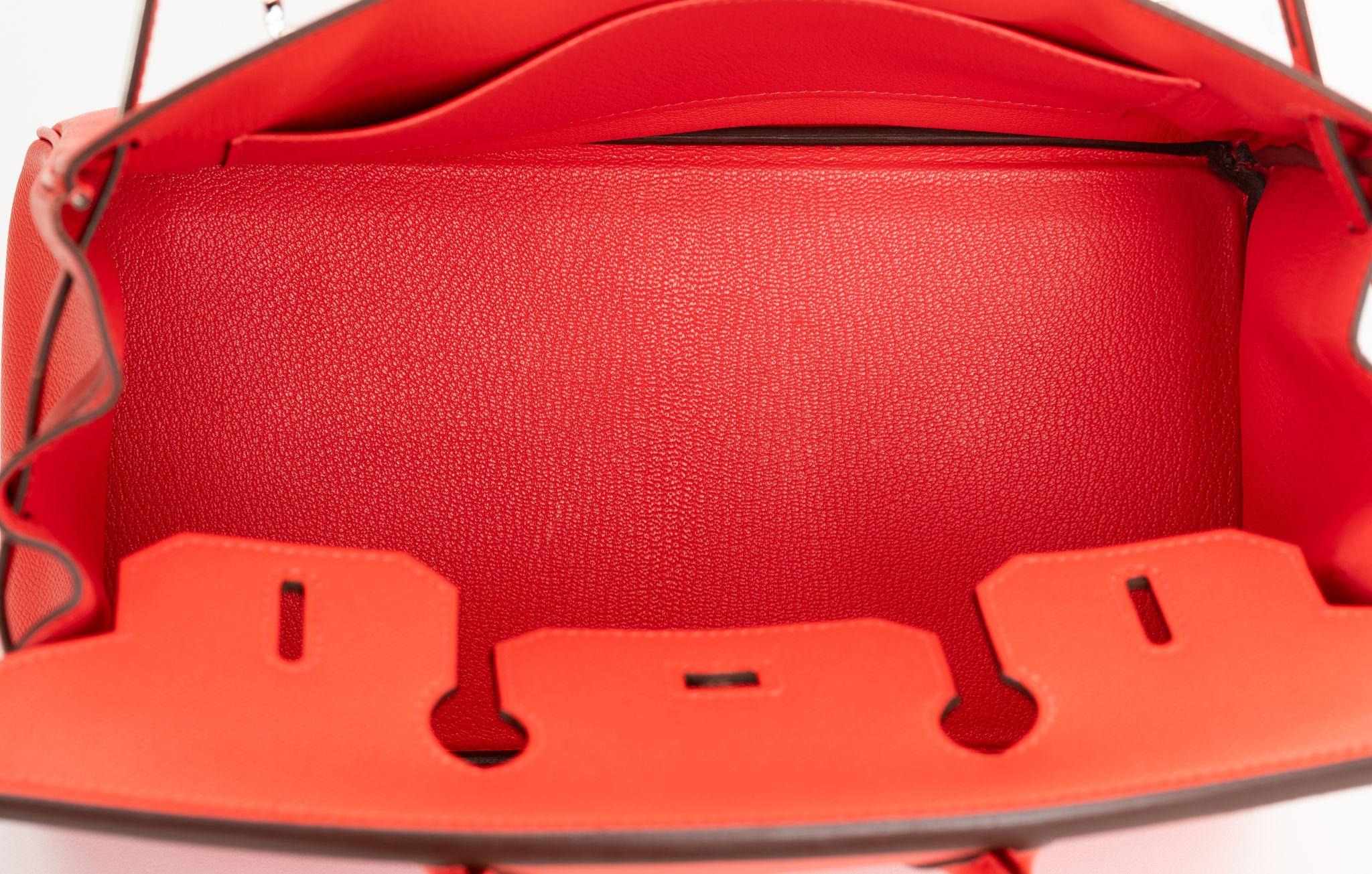 Hermes Birkin 30  Rose Jaipur Epsom Bag For Sale 12