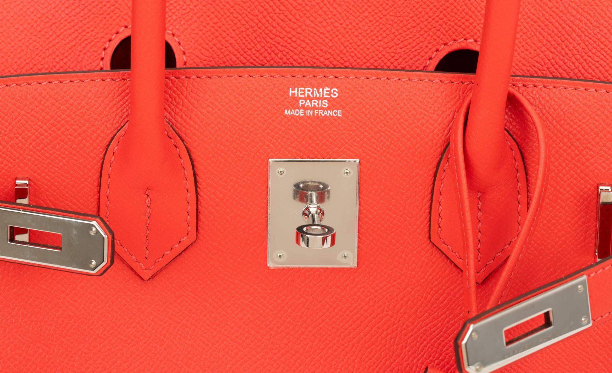 Hermes Birkin 30  Rose Jaipur Epsom Bag For Sale 3