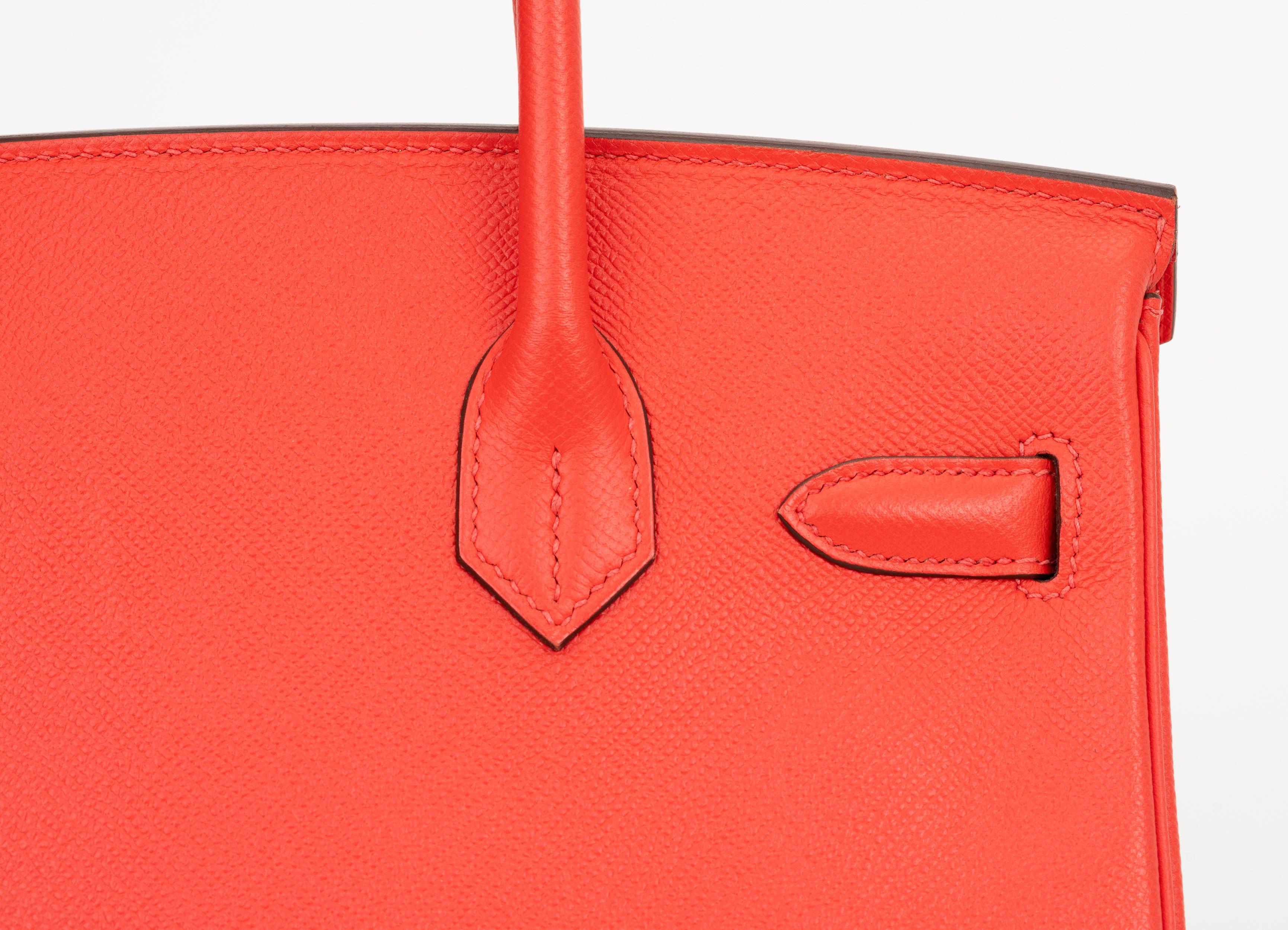 Hermes Birkin 30  Rose Jaipur Epsom Bag For Sale 4