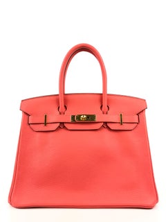 Hermes Birkin 30 Rose Jaipur Gold Hardware