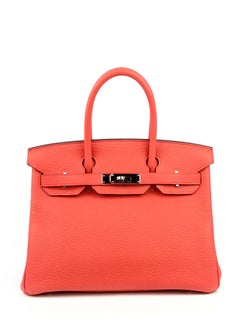 Hermes Birkin 30 Rose Jaipur Palladium Hardware