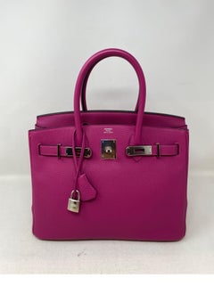 Hermes Birkin 30 Rose Pourpre Bag