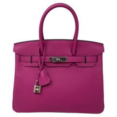 Hermes Birkin 30 Rose Pourpre Bag 