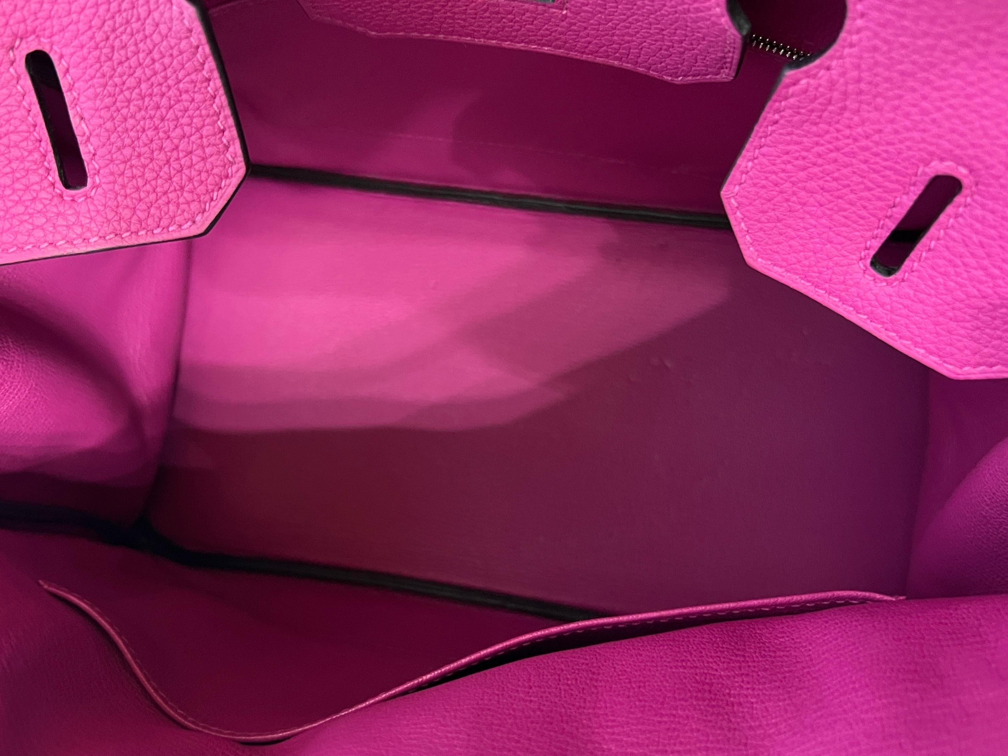 Hermes Birkin 30 Rose Pourpre Pink Purple Palladium Hardware 2020 4