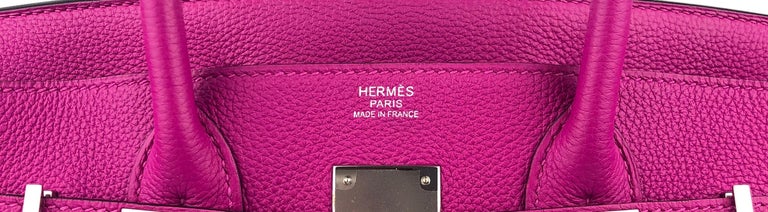 Hermès Birkin 30 Rose Pourpre Togo Palladium Hardware PHW