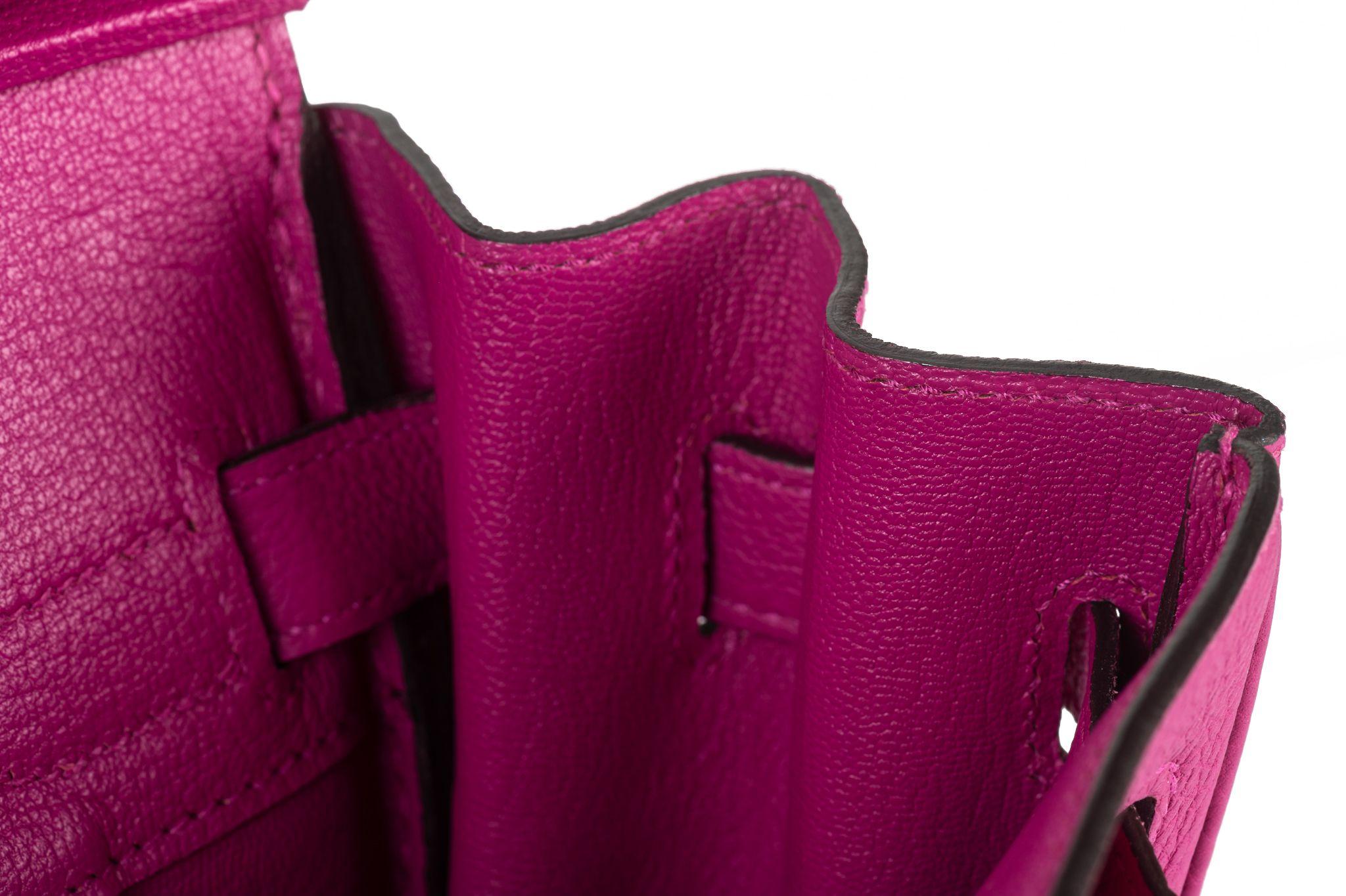 Hermès Birkin 30 Rose Pourpre Togo in vendita 8