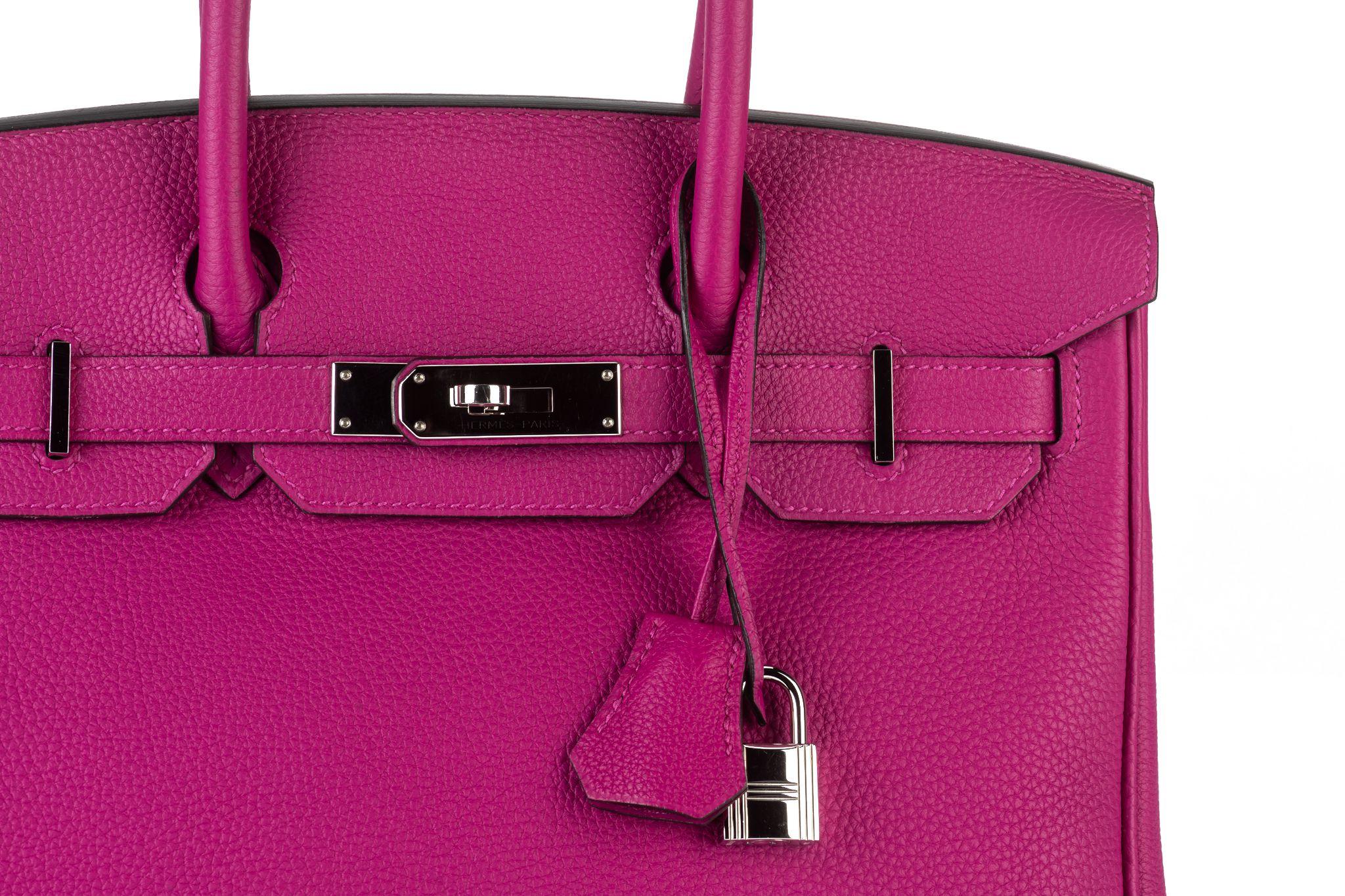 Hermès Birkin 30 Rose Pourpre Togo in vendita 1