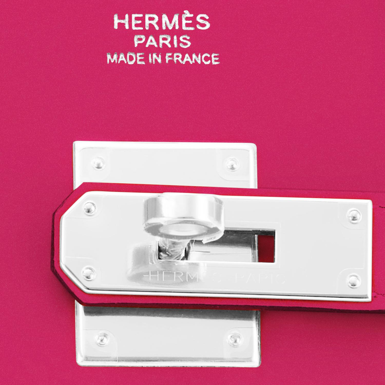 Hermes Birkin 30 Rose Shocking Jonathan Bag Pink Palladium Y Stamp, 2020 4