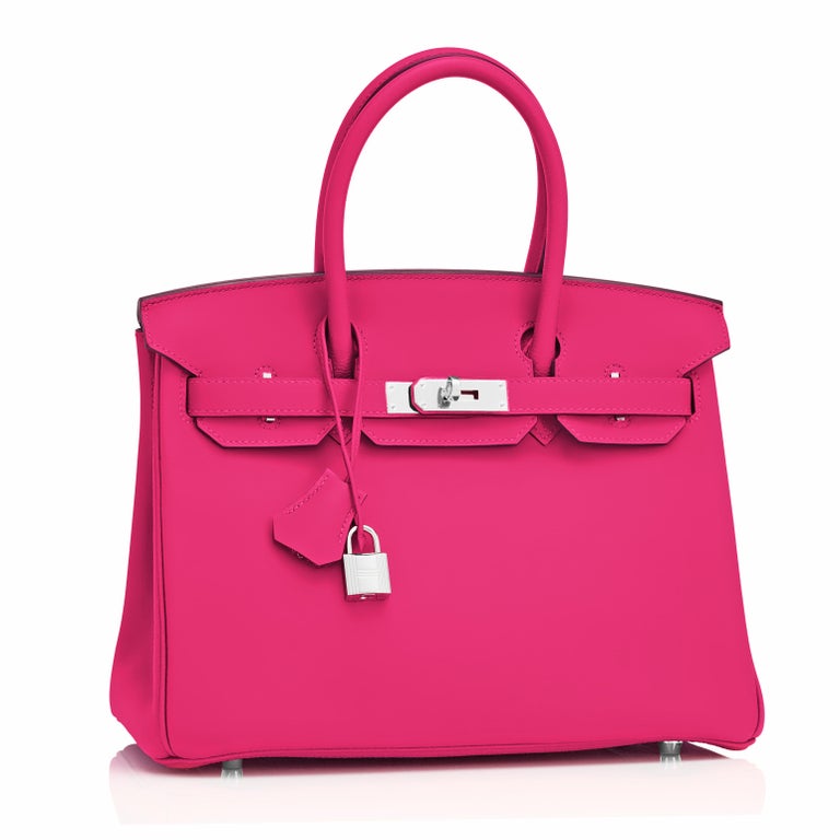 Hermès Kelly Cut Rose Azalee Swift