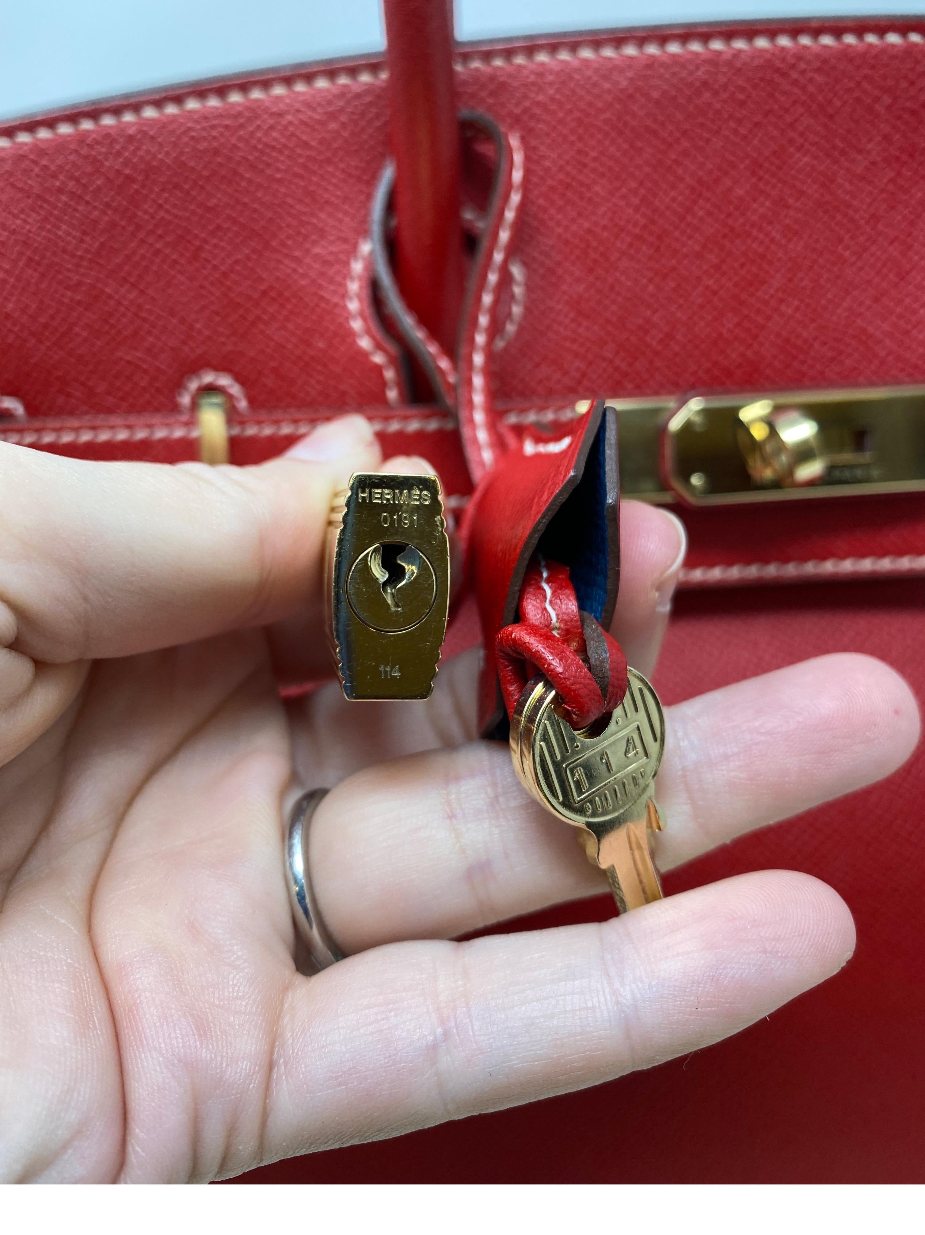 Hermes Birkin 30 Rouge Casaque Candy Bag 3