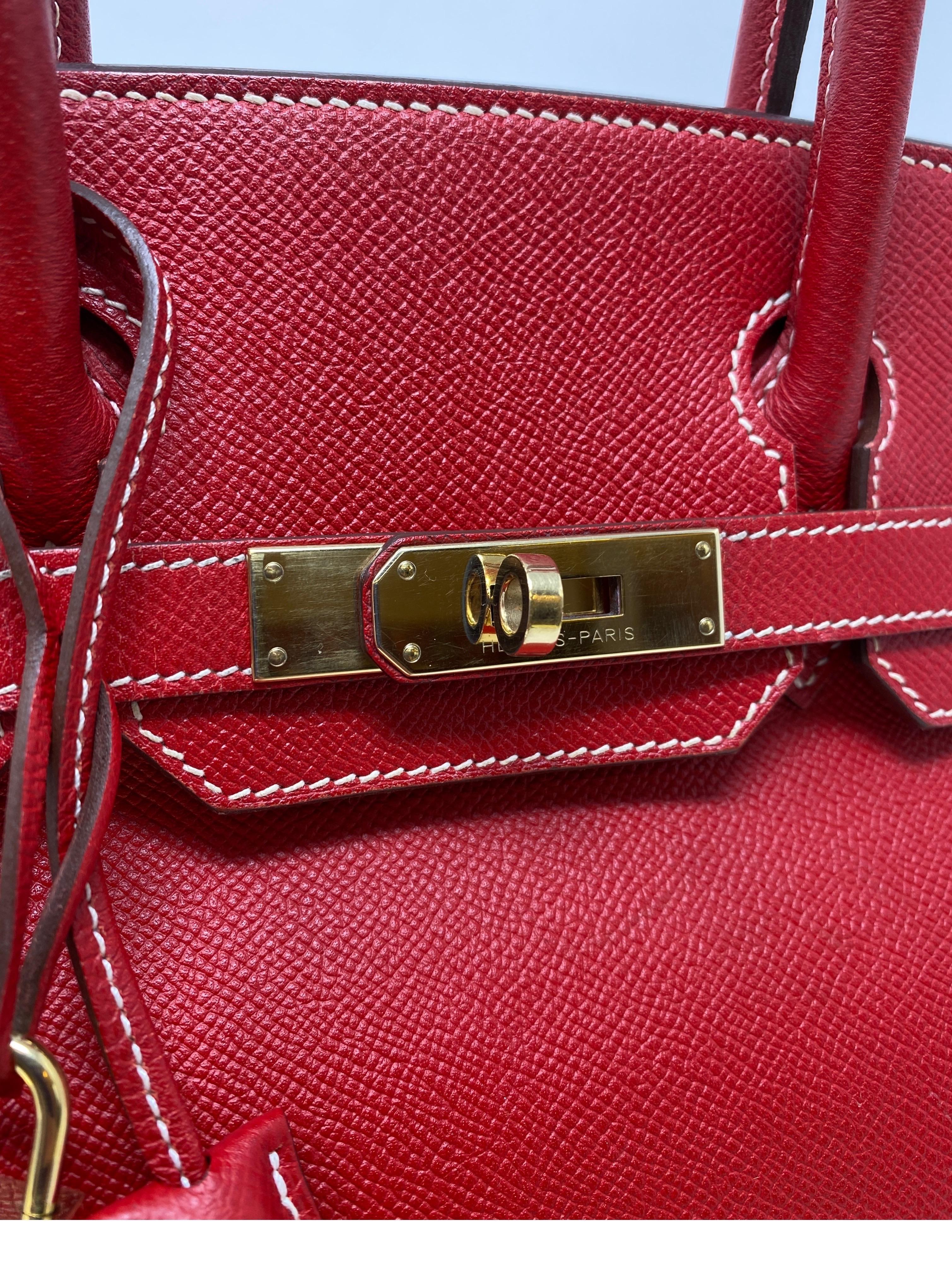 Hermes Birkin 30 Rouge Casaque Candy Bag 4