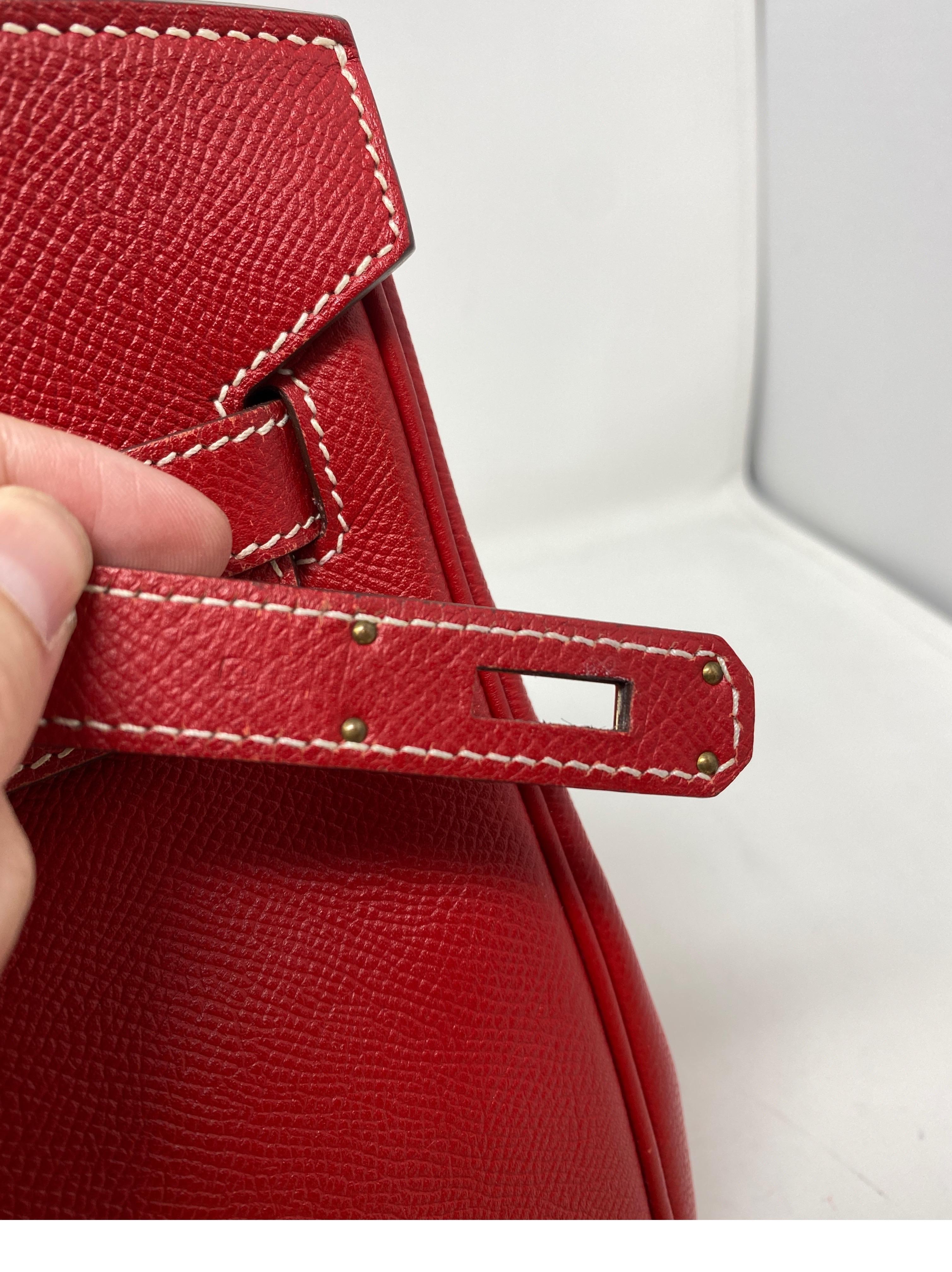 Hermes Birkin 30 Rouge Casaque Candy Bag 5