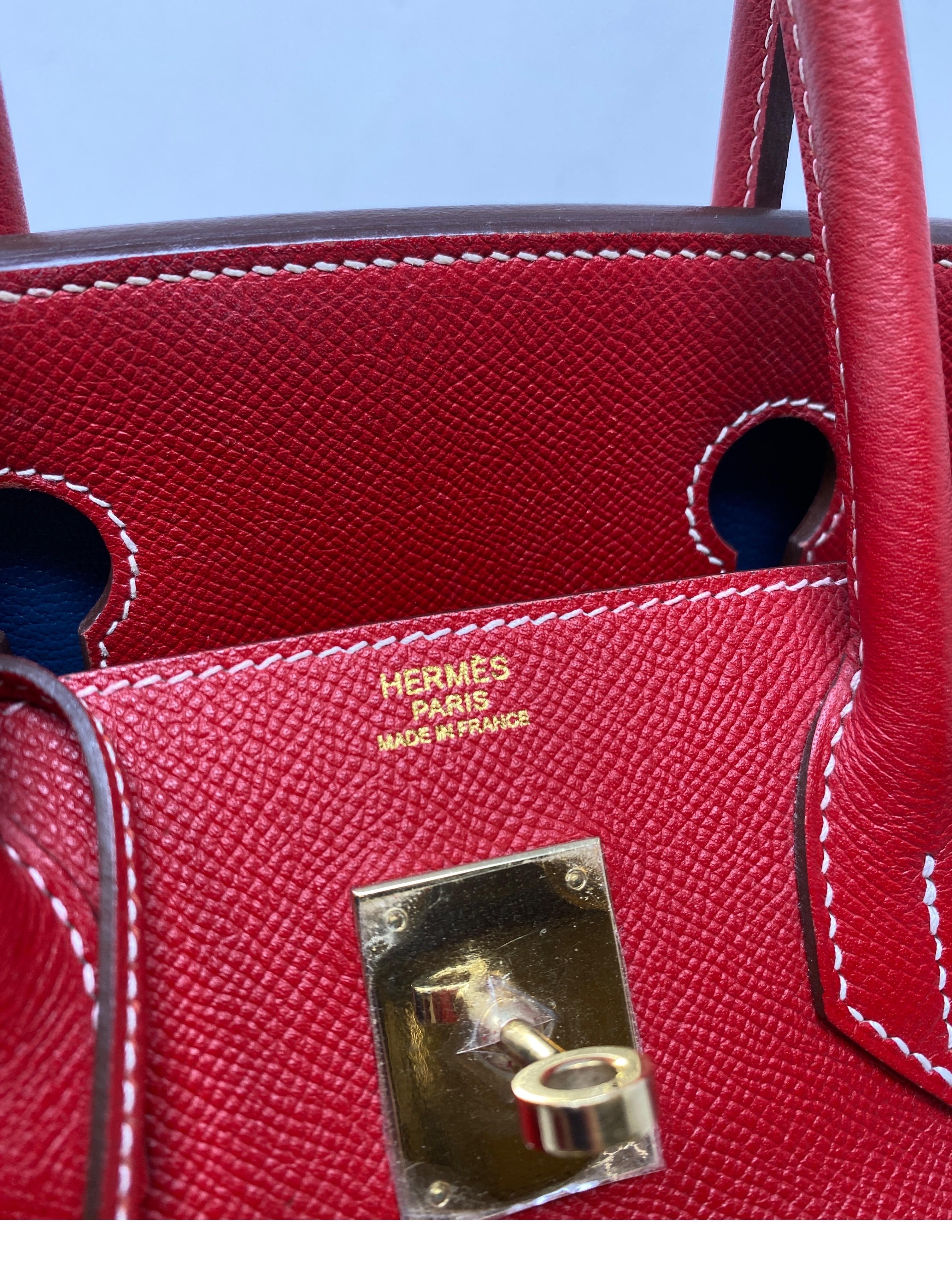 Hermes Birkin 30 Rouge Casaque Candy Bag 6