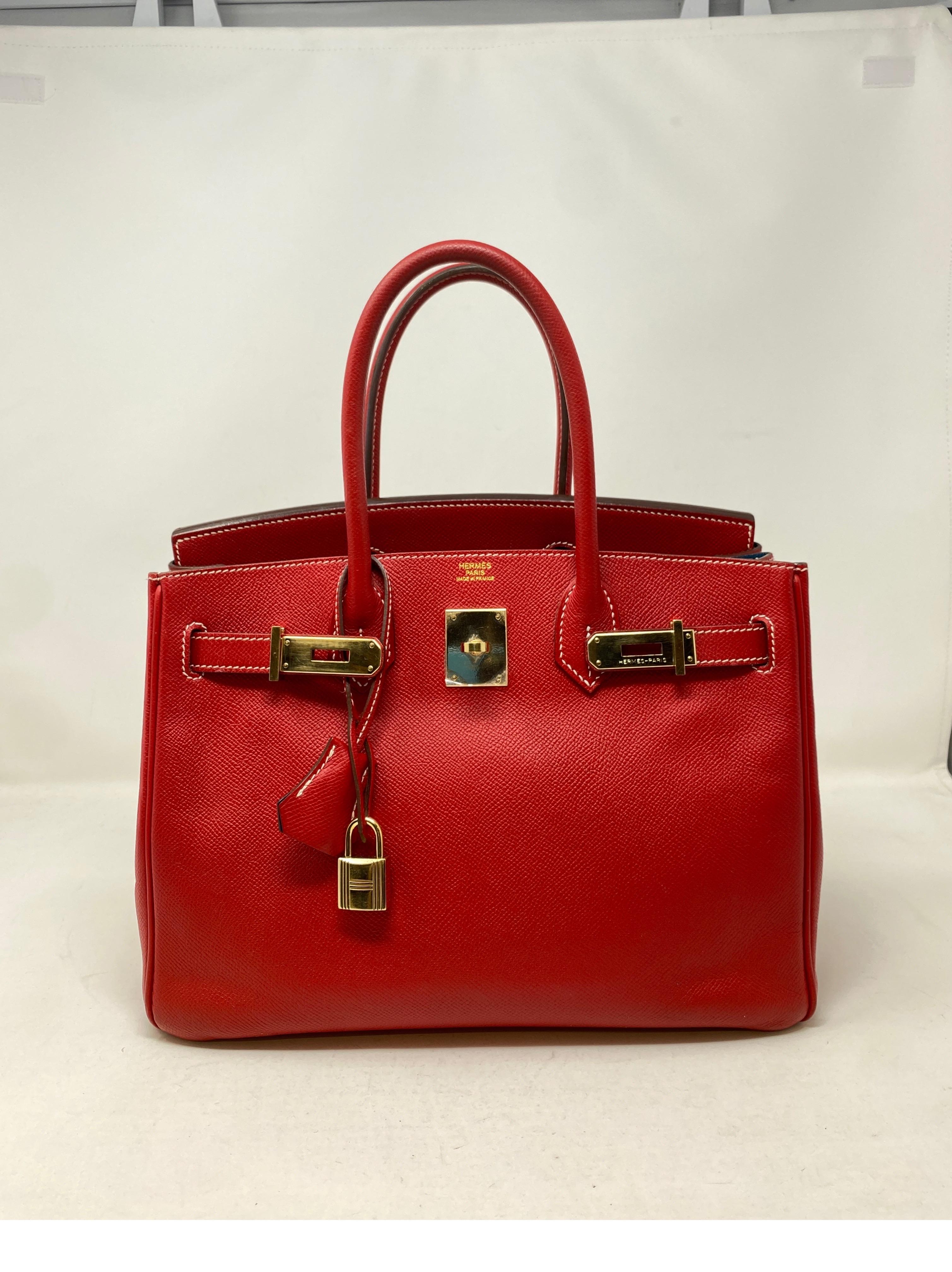 Hermes Birkin 30 Rouge Casaque Candy Bag 9