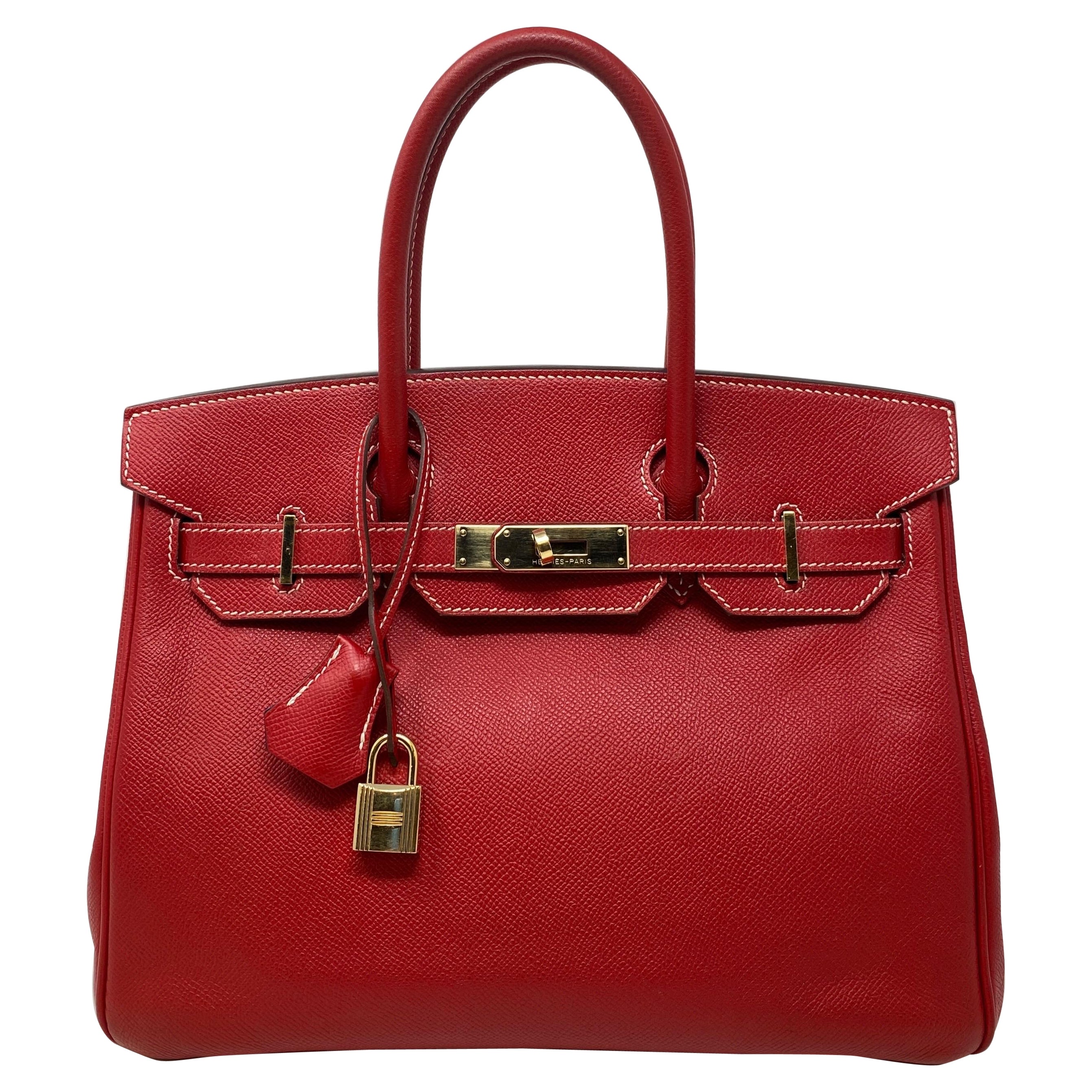 Hermes Birkin 30 Rouge Casaque Candy Bag