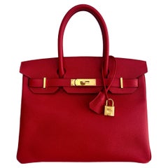Hermes Birkin 30 Rouge Casaque Red Epsom Leather Gold Hardware 2020