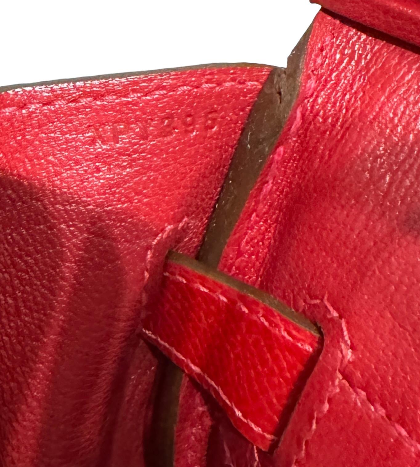 Hermes Birkin 30 Rouge Casaque Red Epsom Leather Gold Hardware 4