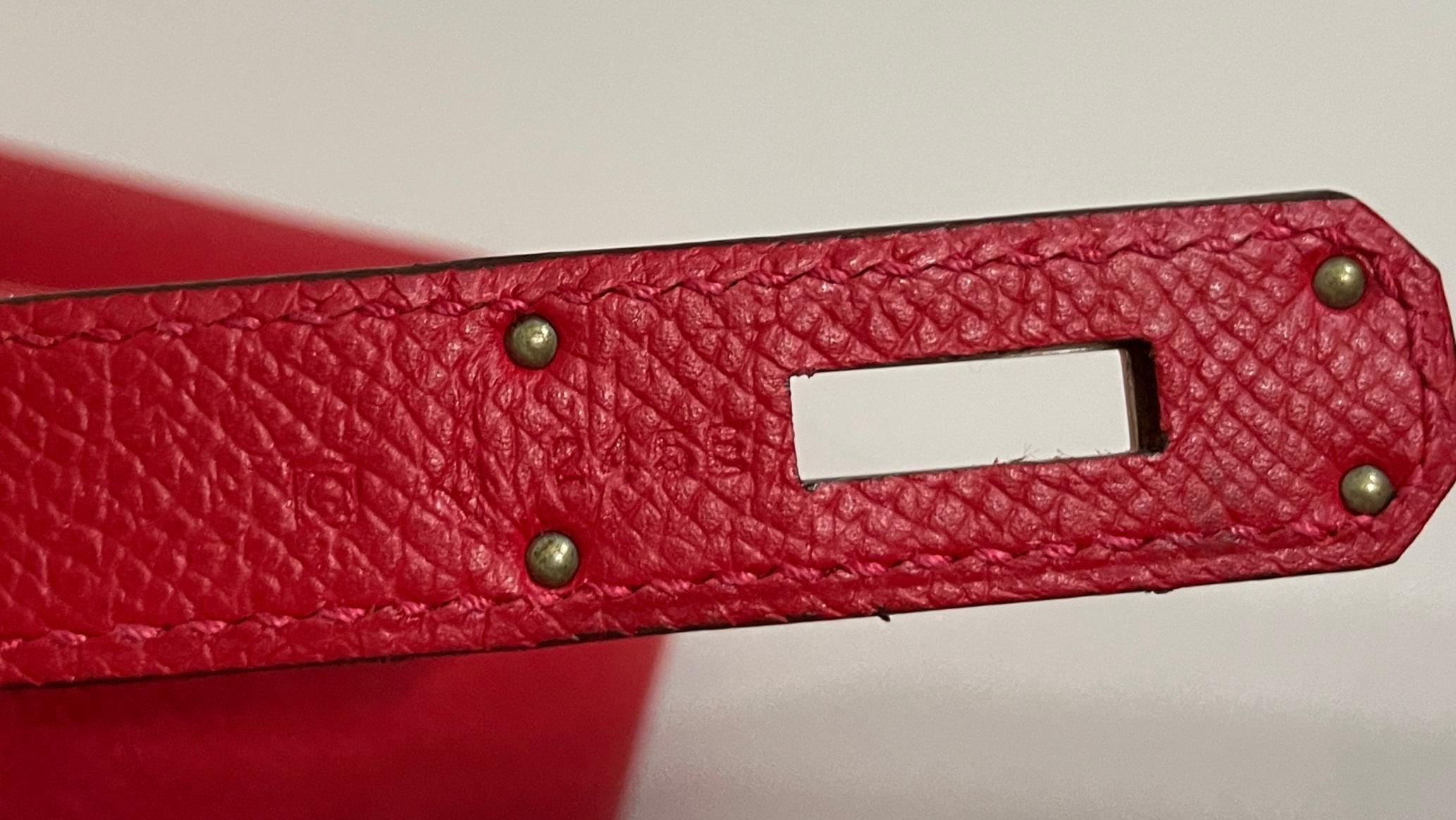 Hermes Birkin 30 Rouge Casaque Red Epsom Leather Palladium Hardware 3