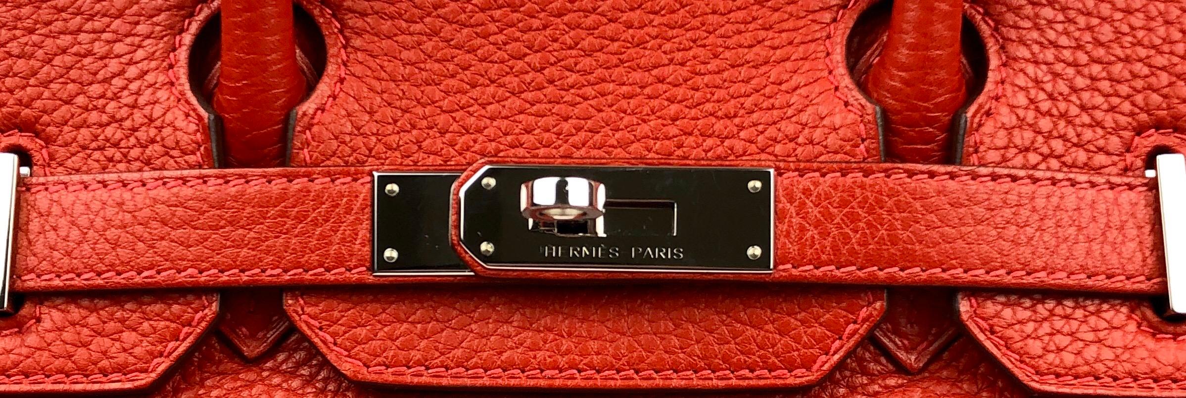 Hermes Birkin 30 Rouge Casaque Red Palladium Hardware 1