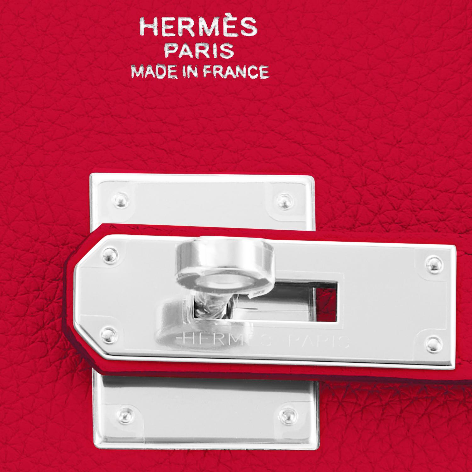 Hermes Birkin 30 Rouge Casaque Verso Bag Red Y Stamp, 2020 RARE Limited Edition 7