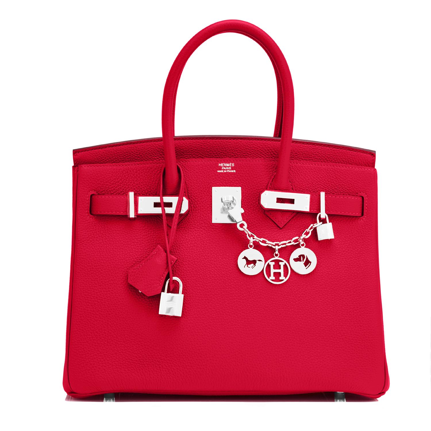 Hermes Birkin 30 Rouge Casaque Verso Bag Red Y Stamp, 2020 RARE Limited Edition In New Condition In New York, NY