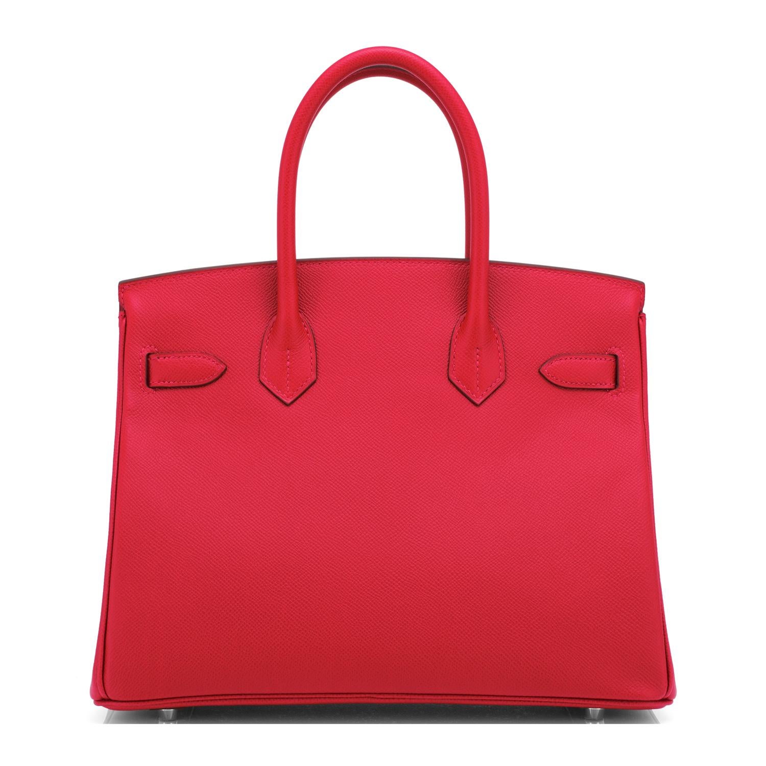 red hermes bag