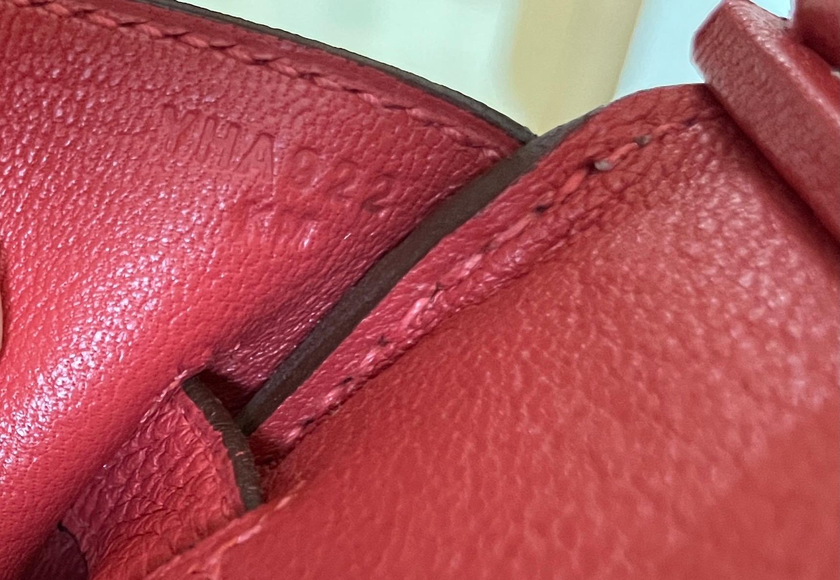 Hermes Birkin 30 Rouge Pivoine Red Togo Gold Hardware New 3