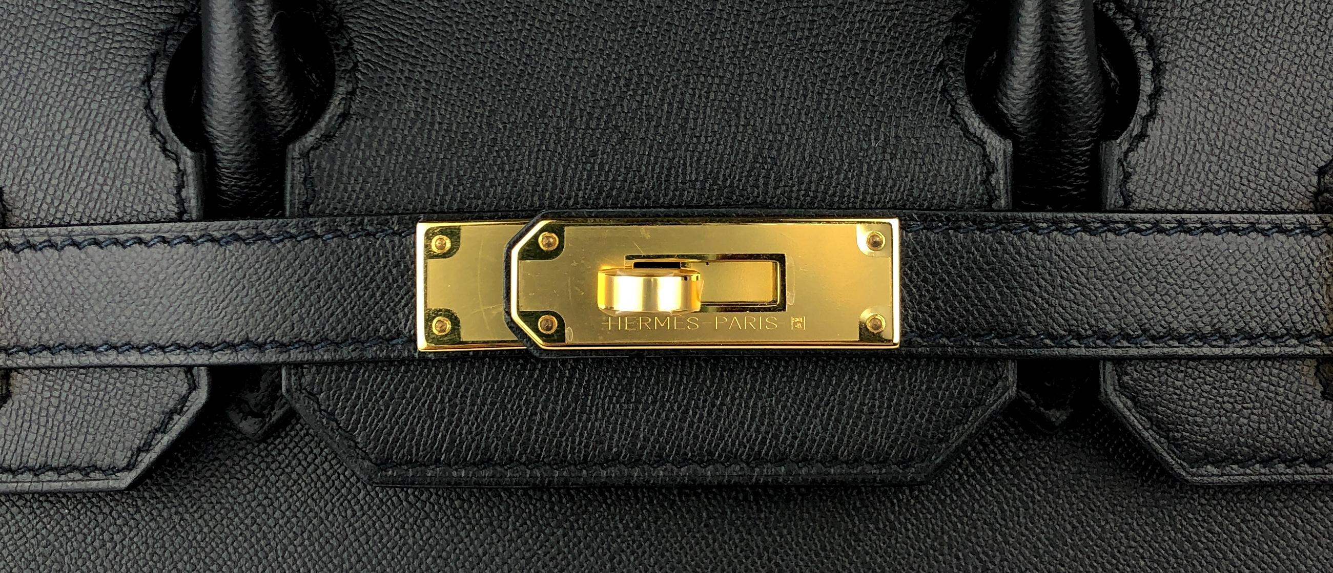Hermes Birkin 30 Sellier Black Noir Madame Leather Gold Hardware  1