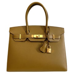 Hermes Birkin 30 Sellier Bronze Dore Madame Leather Gold Hardware